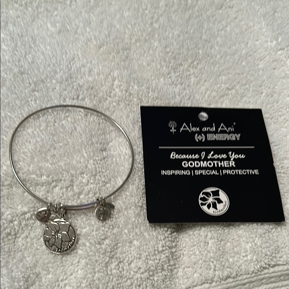 Alex and Ani Silver Godmother Bracelet